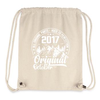octobre 2017 Original:7 Ans Cadeau Anniversaire - Sac à cordon recyclé Stanley/Stella - blanc naturel - Devant