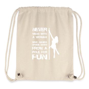 Pole danse femme cadeau - Sac à cordon recyclé Stanley/Stella - blanc naturel - Devant