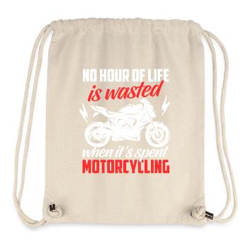 Chemise de moto · Superbike · Biker · gaspillé - Sac à cordon recyclé Stanley/Stella - blanc naturel - Devant