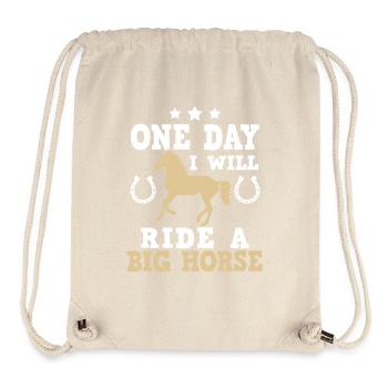 Chemises de cheval enfants · Équitation · Grand cheval - Sac à cordon recyclé Stanley/Stella - blanc naturel - Devant