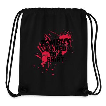 zombies runied this shirt - zombie blood bloody - Stanley/Stella Recycled Gym Bag - black - Front