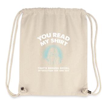 introvert - Stanley/Stella Recycled Gym Bag - natural - Front