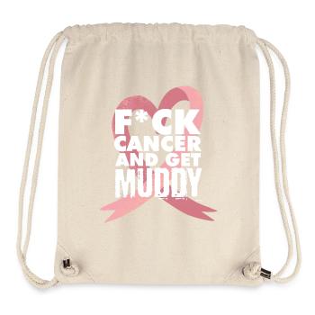 F*ck cancer Muddy run shirt - Stanley/Stella recycelter Gym Bag - Naturweiß - Vorne
