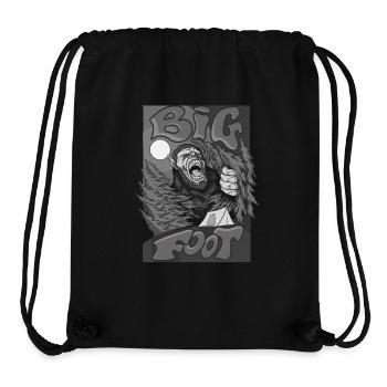 Großer Fuß - Stanley/Stella recycelter Gym Bag - Schwarz - Vorne