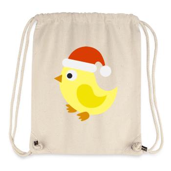 Festliches Weihnachtsküken - Stanley/Stella recycelter Gym Bag - Naturweiß - Vorne