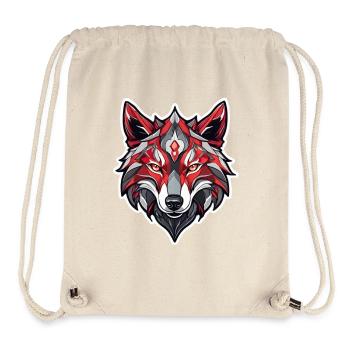 Wolf Tattoo - Stanley/Stella Recycled Gym Bag - natural - Front