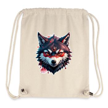 Wolf Tattoo - Stanley/Stella Recycled Gym Bag - natural - Front