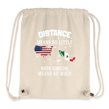 Distanz bedeutet so wenig, wenn jemand viel bedeutet - Stanley/Stella recycelter Gym Bag - Naturweiß - Vorne
