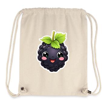 Brombeere kawaii süß - Stanley/Stella recycelter Gym Bag - Naturweiß - Vorne