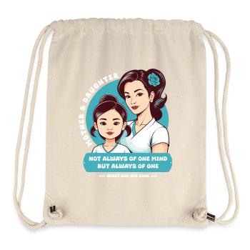 Mutter und Tochter - Stanley/Stella recycelter Gym Bag - Naturweiß - Vorne