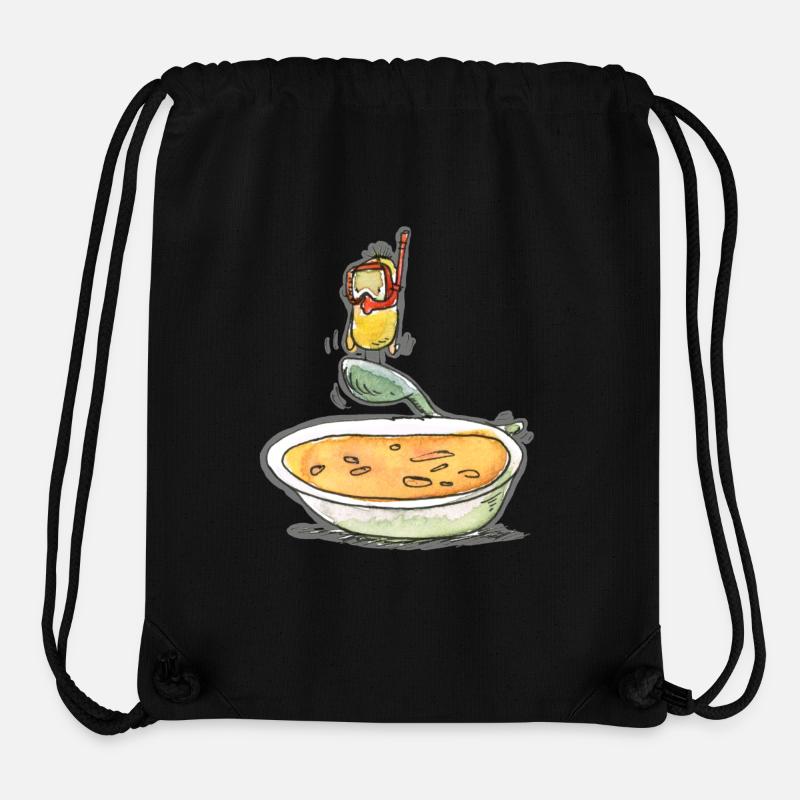 Suppentaucher - Stanley/Stella recycelter Gym Bag - Schwarz