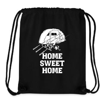 Home douce Carpe Carpe Carpe Carpe Carpe Pêcheur de carpe - Sac à cordon recyclé Stanley/Stella - noir - Devant