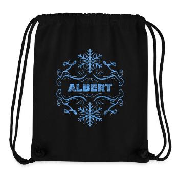 Geschenk für Albert - Stanley/Stella recycelter Gym Bag - Schwarz - Vorne