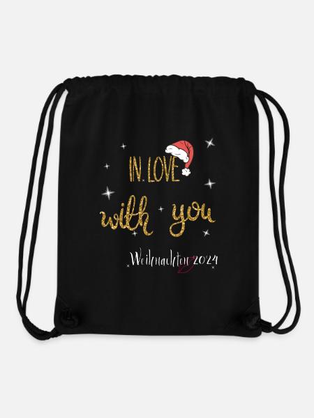 Weihnachten in Love - Stanley/Stella recycelter Gym Bag - Schwarz