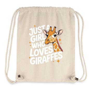Giraffe Animal Africa Giraffes - Stanley/Stella Recycled Gym Bag - natural - Front