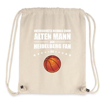 Alter Mann - Heidelberg Basketball Fan - Stanley/Stella recycelter Gym Bag - Naturweiß - Vorne