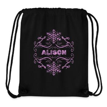 Wife Alison - Stanley/Stella Recycled Gym Bag - black - Front