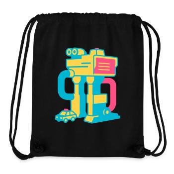 Pop Art Toy Set - Stanley/Stella recycelter Gym Bag - Schwarz - Vorne