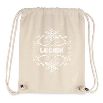 Lucien als Winter - Stanley/Stella recycelter Gym Bag - Naturweiß - Vorne
