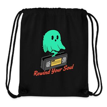 Geist Kassette Rewind Your Soul - Stanley/Stella recycelter Gym Bag - Schwarz - Vorne