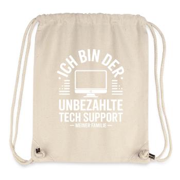 Unpaid Tech Support - Stanley/Stella Recycled Gym Bag - natural - Front