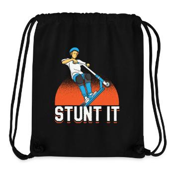 Stunt It Scooter Trick Rider Design - Stanley/Stella recycelter Gym Bag - Schwarz - Vorne