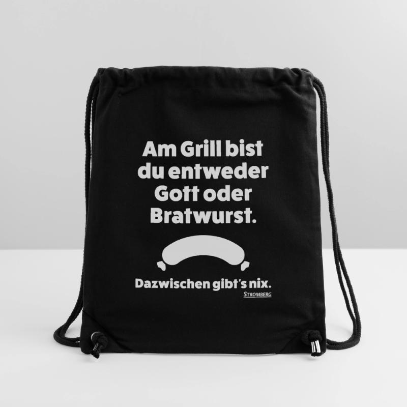 Stromberg Spruch Grill Gott Oder Bratwurst Stanley/Stella recycelter Gym Bag