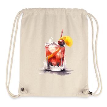 Wasserglas Aquarell Citrus - Stanley/Stella recycelter Gym Bag - Naturweiß - Vorne