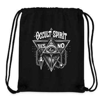 Occult Spirit Logo Pendule - Sac à cordon recyclé Stanley/Stella - noir - Devant