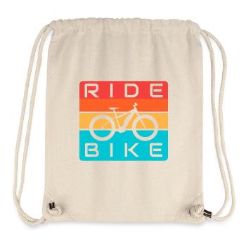 FAHRRAD FAHREN - Stanley/Stella recycelter Gym Bag - Naturweiß - Vorne