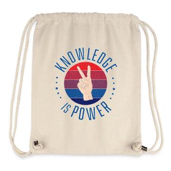 Knowledge is power - Stanley/Stella Recycled Gym Bag - natural - Front