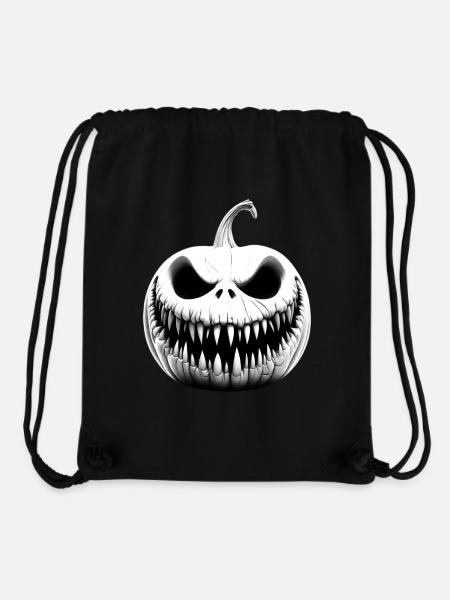 HAPPY HALLOWEEN MOTIF WITH HORROR PUMPKIN - Stanley/Stella Recycled Gym Bag - black