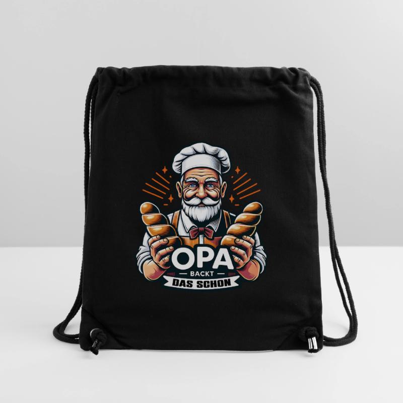 Opa backt das schon - Bäcker mit Broten Stanley/Stella recycelter Gym Bag
