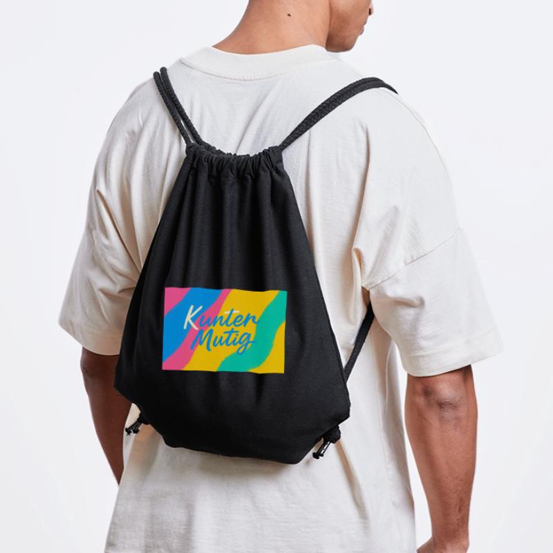 Kunter Explosion de couleurs courageuse Sac à cordon recyclé Stanley/Stella