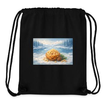 Pine nuts - Stanley/Stella Recycled Gym Bag - black - Front
