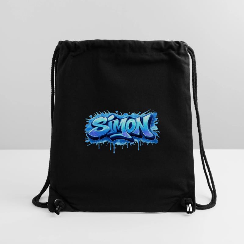 Graffiti SIMON Name Gift Ideal Printable Stanley/Stella Recycled Gym Bag