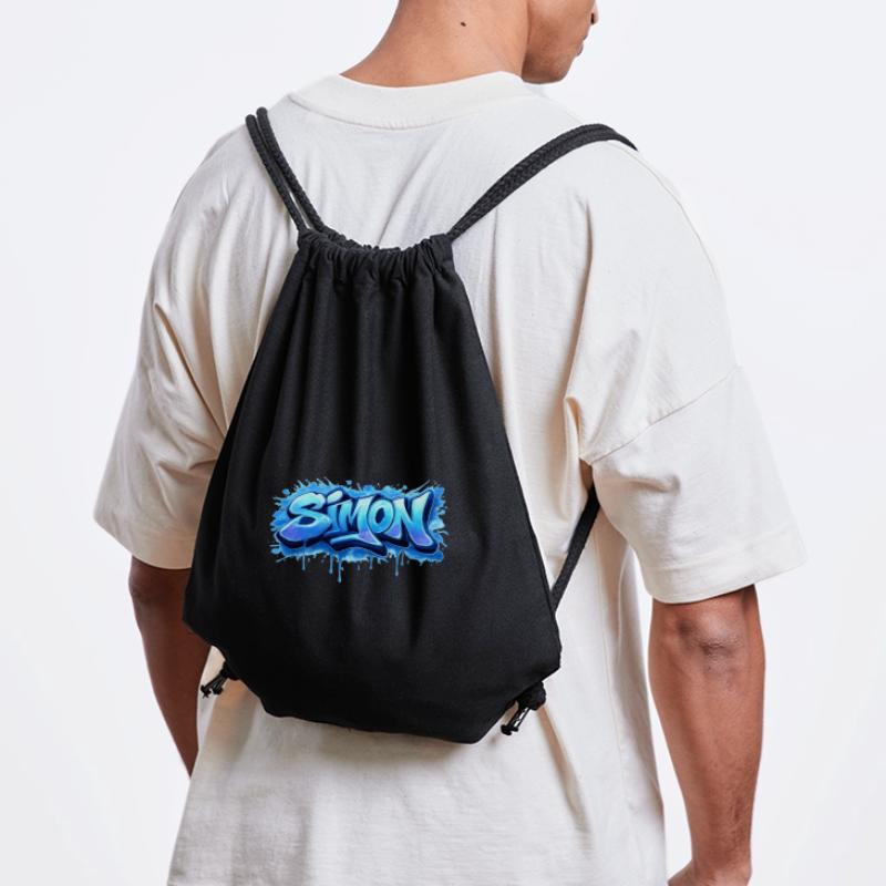 Graffiti SIMON Name Gift Ideal Printable Stanley/Stella Recycled Gym Bag
