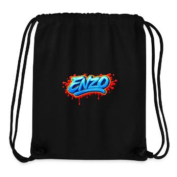 GRAFFITI-NAME ENZO FÜR PERFEKTES GESCHENK DRUCKBAR - Stanley/Stella recycelter Gym Bag - Schwarz - Vorne