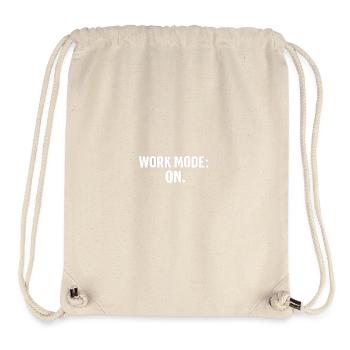 Working Mode On: Strong Typography - Stanley/Stella Recycled Gym Bag - natural - Front
