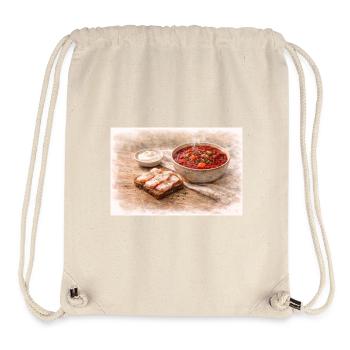 Borsch mit Salo - Stanley/Stella recycelter Gym Bag - Naturweiß - Vorne