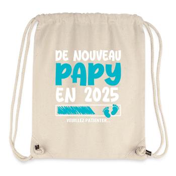 2025 wieder Opa - Stanley/Stella recycelter Gym Bag - Naturweiß - Vorne