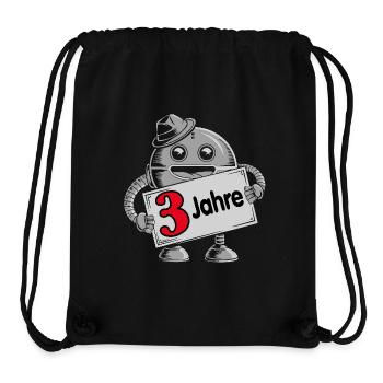Ich bin drei Jahre dritter Geburtstag - Stanley/Stella recycelter Gym Bag - Schwarz - Vorne