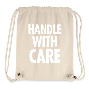 Handle with care (dark) - Stanley/Stella Recycled Gym Bag - natural - Front
