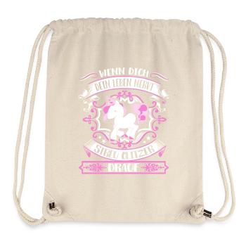 Saupoudrer de paillettes de licorne - vie suce- - Sac à cordon recyclé Stanley/Stella - blanc naturel - Devant