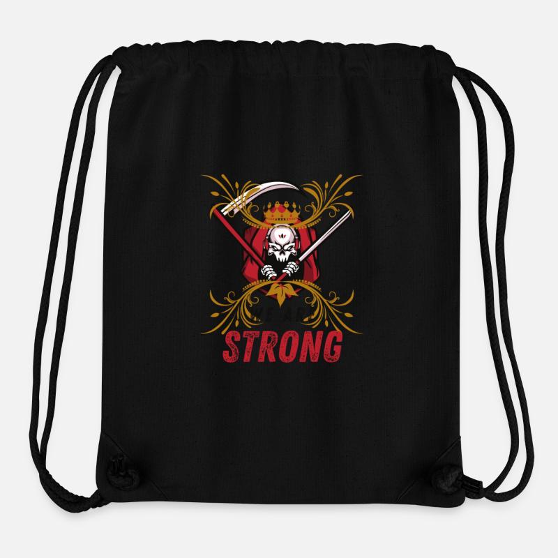 Skelett Krieger mit Krone - Stanley/Stella recycelter Gym Bag - Schwarz
