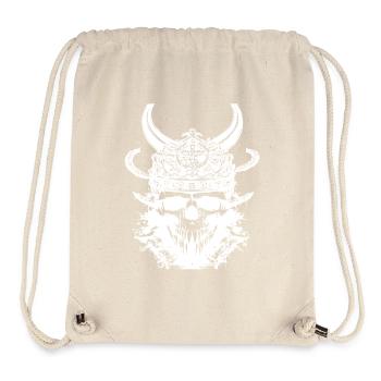 Viking Skull - Stanley/Stella Recycled Gym Bag - natural - Front