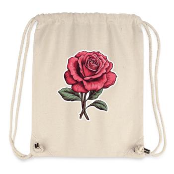 Rose pink - Stanley/Stella recycelter Gym Bag - Naturweiß - Vorne