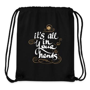 It's all in Your Hands - Stanley/Stella Recycled Gym Bag - black - Front