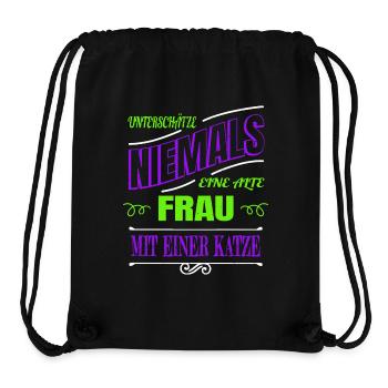 Quote Glasses Geek Big Cat Animal Appreciation - Stanley/Stella Recycled Gym Bag - black - Front