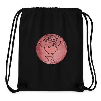 Rosen-Minimalismus - Stanley/Stella recycelter Gym Bag - Schwarz - Vorne